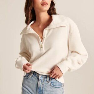 A&F Drama Wedge Henley Sweater